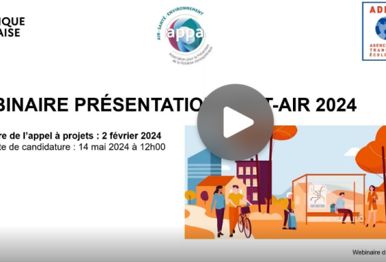 Visuel du webinaire de présentation du webinaire AACT-AIR 2024 (@Copyright Ademe APPA)