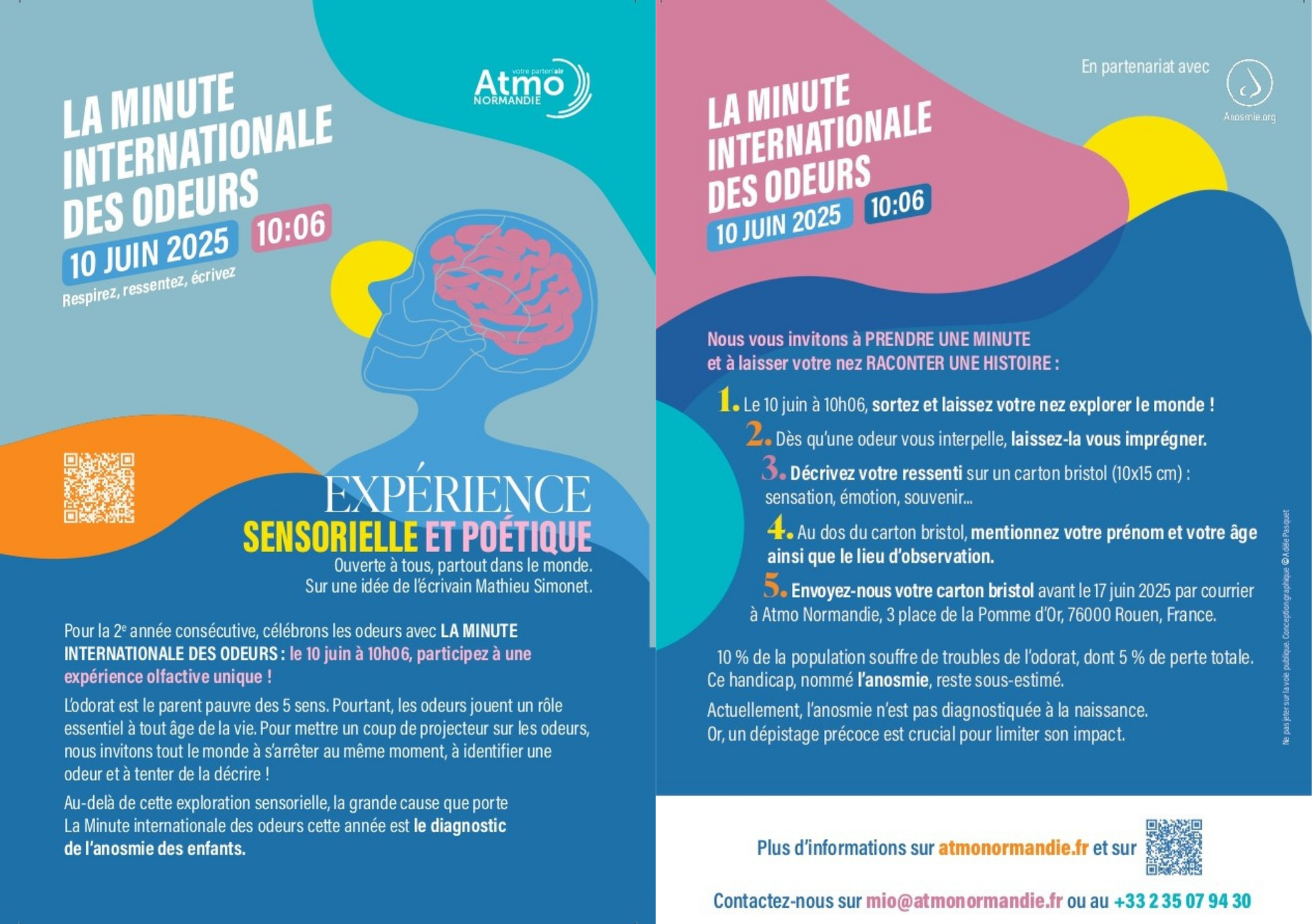 Flyer de La Minute internationale des odeurs 2025