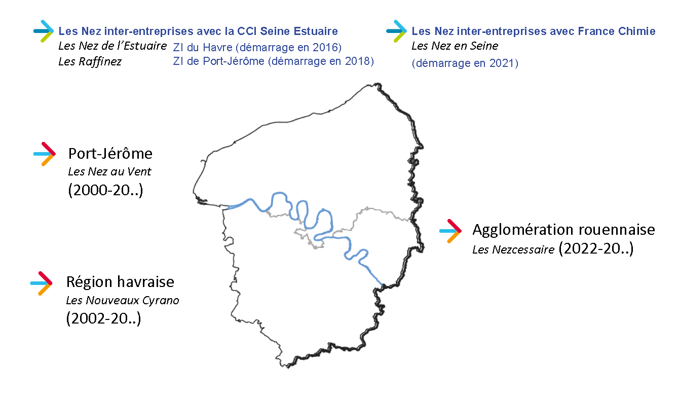 Carte des Nez Normands