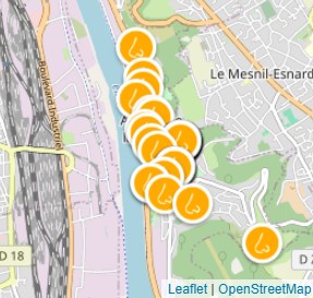 Carte signalements odeurs Amfreville