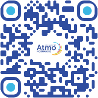 QR code menant à l'enquête de lectorat du bilan d'activité 2025 d'Atmo Normandie