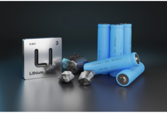 Photo de batteries au lithium