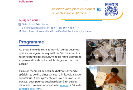 Invitation de presse aux portes ouvertes au Havre le 14 octobre 2024