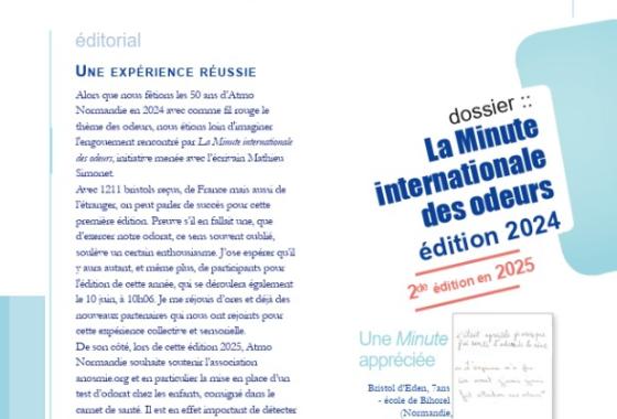 Couverture de la lettre L'Air Normand n°75 (copyright : Atmo Normandie)