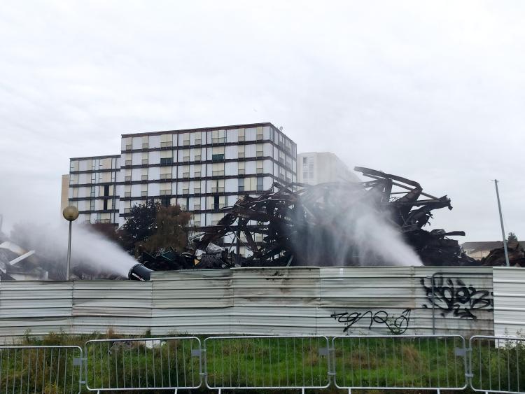 Incendie Saint-Julien Rouen - Aperçu des brumisateurs