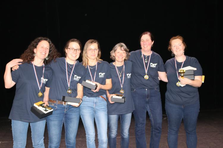 Photo de l'équipe Les EstaMiNez, équipe gagnante de la compétition