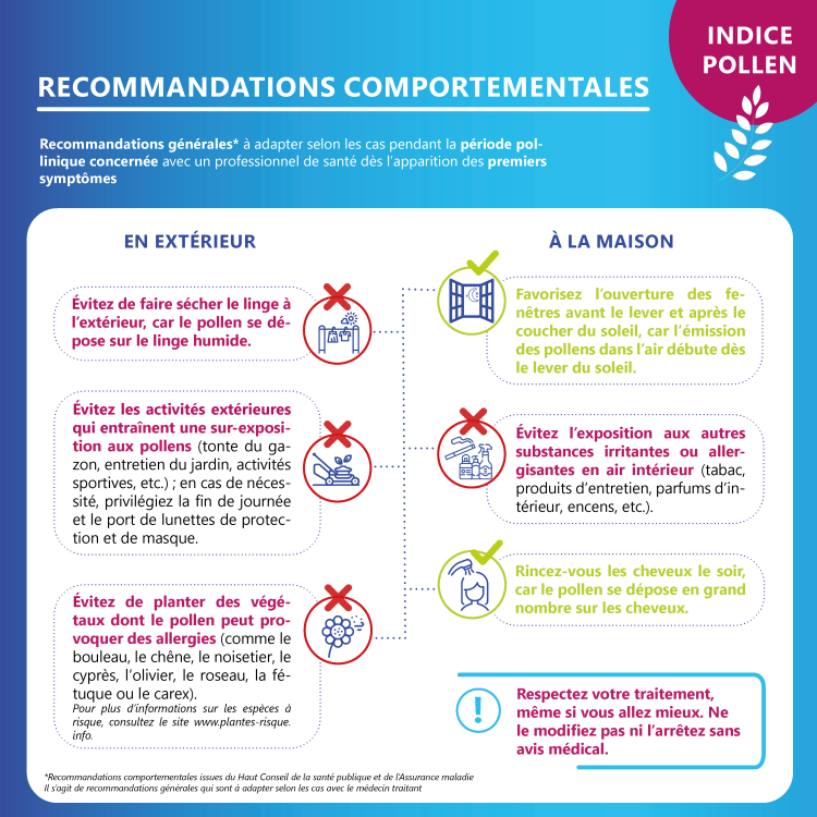 INTERpollens - Recommandations comportementales