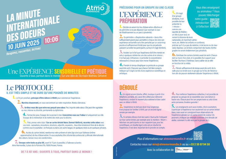 Protocole de La Minute internationale des odeurs 2025 (Atmo Normandie©)