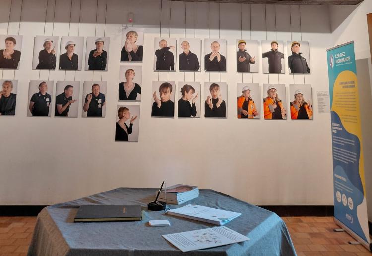 Aperçu de l'exposition photographique des Nez au musée du Prieuré d'Harfleur