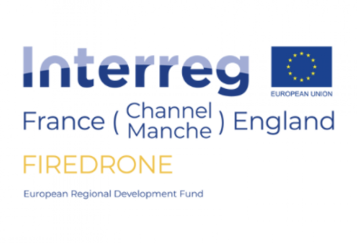 Logo Interreg France Manche Angleterre Firedrone