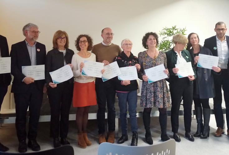 Signature de la charte de l’Institut du numérique responsable suite à un an de formation avec la Métropole Rouen Normandie et l'Ademe.