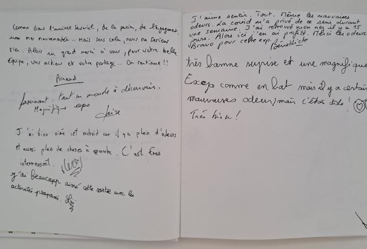 Livre d'or de l'Exposition, Les Odeurs capitales (crédit-photo : Atmo Normandie)