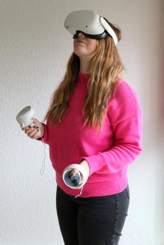 Projet européen LIFE V-aiR : test du serious game en réalité virtuelle destiné à sensibiliser les élus aux enjeux de la qualité de l’air.