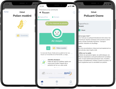 Ecrans3 application Air to Go
