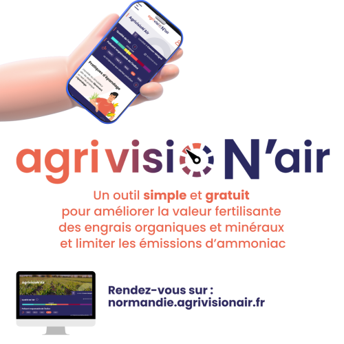 AgrivisioN’air : un outil gratuit et en ligne déployé en Normandie pour optimiser les épandages agricoles (crédit photo : Chambres d'agriculture de Normandie)