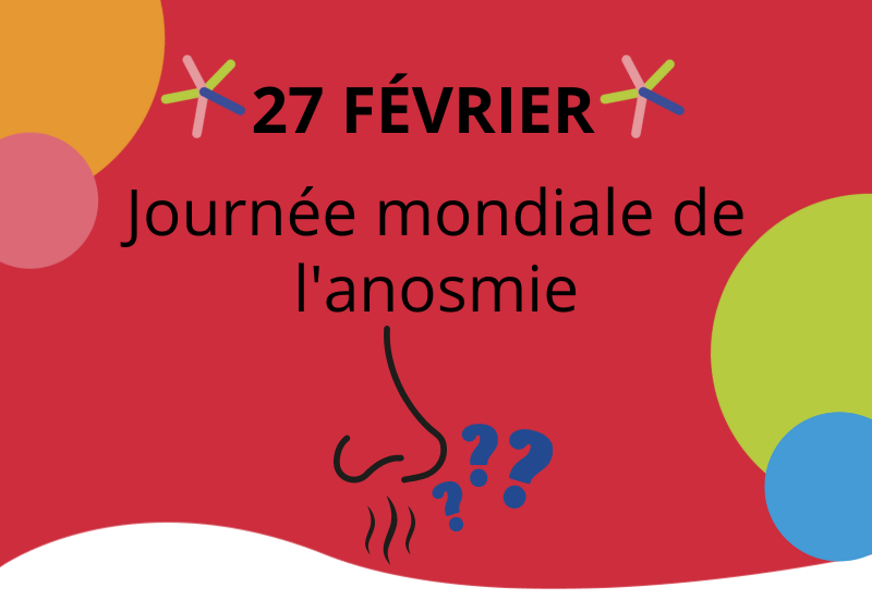 visuel sur la journée mondiale de l'anosmie le 27 février de chaque année