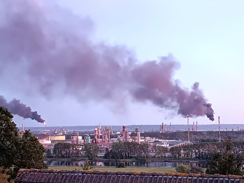 Episode de torche à Gonfreville-l'Orcher le 27 septembre 2023