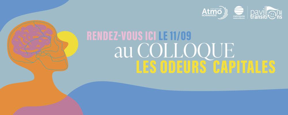 Version 1 de la bannière du Colloque, Les Odeurs capitales