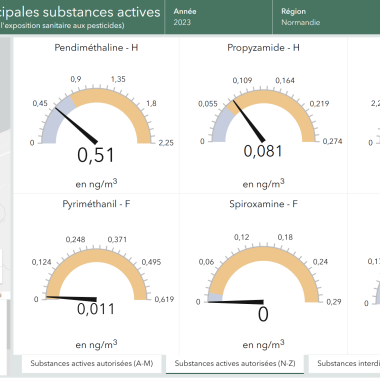 Jauges des substances autorisées